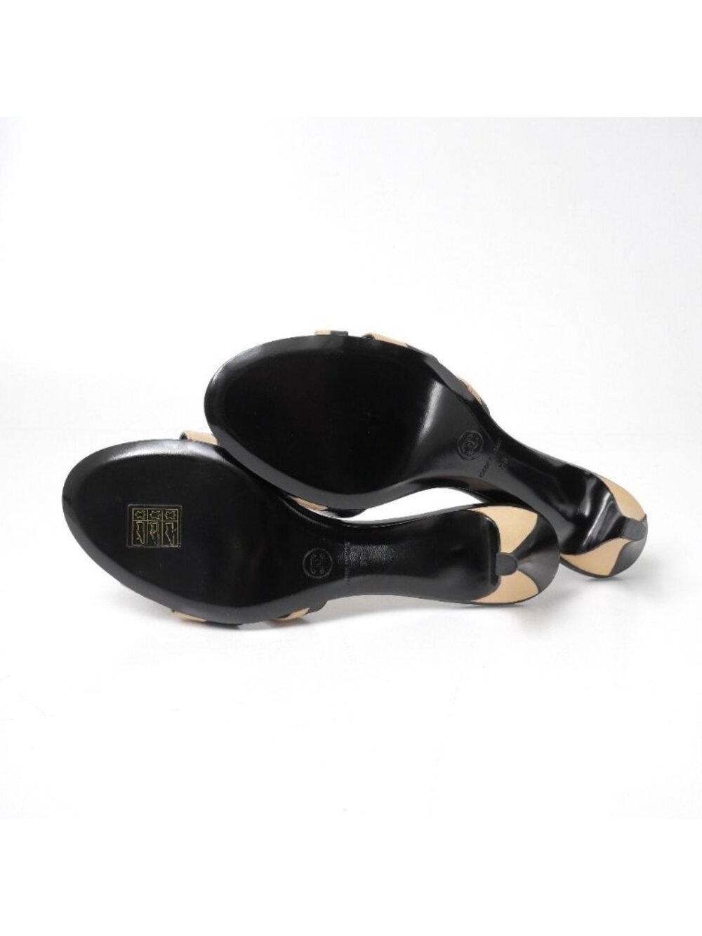 Chanel Sandals 39 CC Logo Bicolor - Picture 7 of 8
